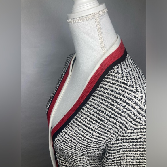 Maje Visala Boucle Tweed Jacket Ecru And Noir Size 36 quiet luxury holiday - Picture 8 of 11